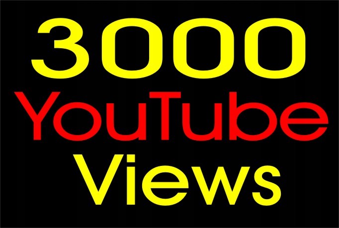 3000 YT Wyświetlenia YouTube views view Szybko