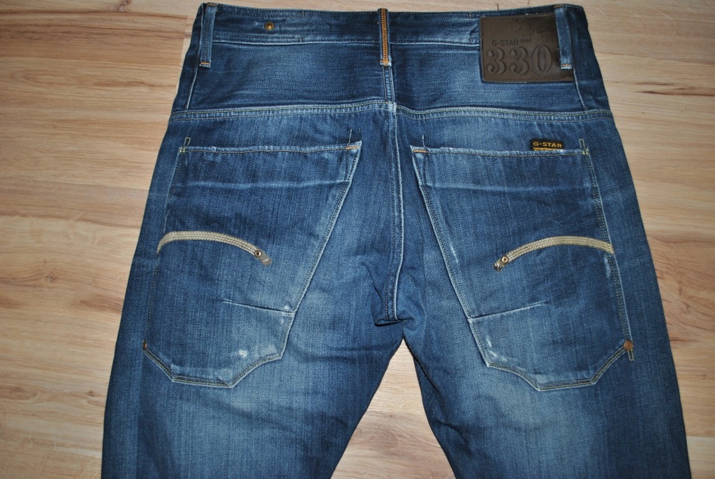 g-star spodnie jeans 32/32 vintage  rurki