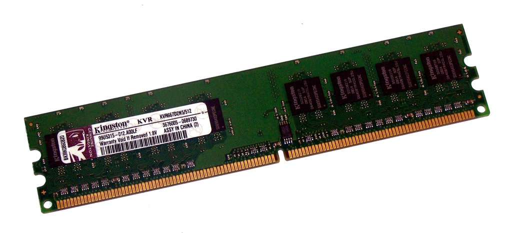 KINGSTON DDR2 512MB PC 5300 KVR667D2N5/512 667MHz