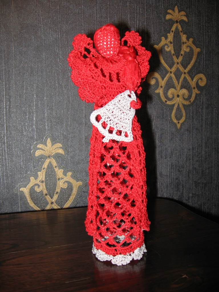 Aniołki anioły szydełkowe DUŻE 26cm