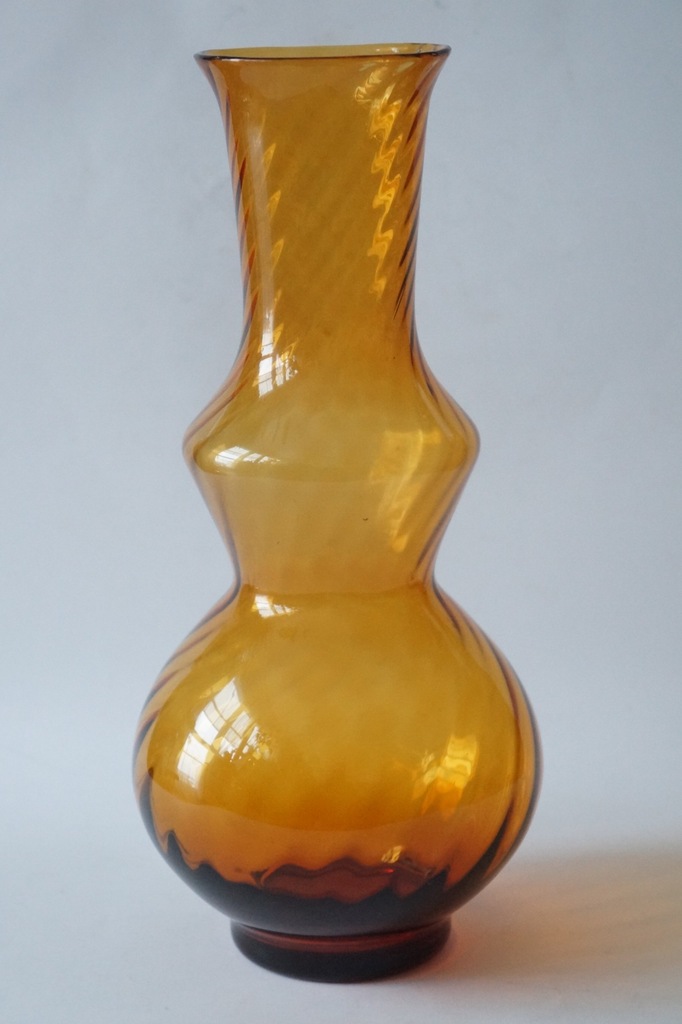 WIELKI WAZON  - DESIGN - HUTA LAURA -TARNÓW  33 cm