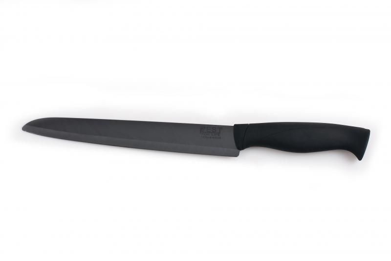 Nóż ceramiczny 20 cm czarne ostrze - Zest for Life