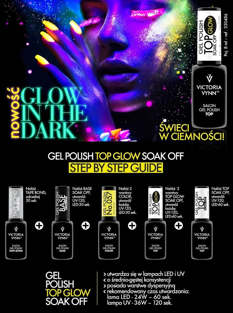 VICTORIA VYNN TOP GLOW  ŚWIECĄCY W CIEMNOŚCI