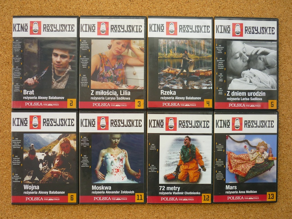 Kino Rosyjskie : Brat , Mars, Wojna, Rzeka / 8DVD