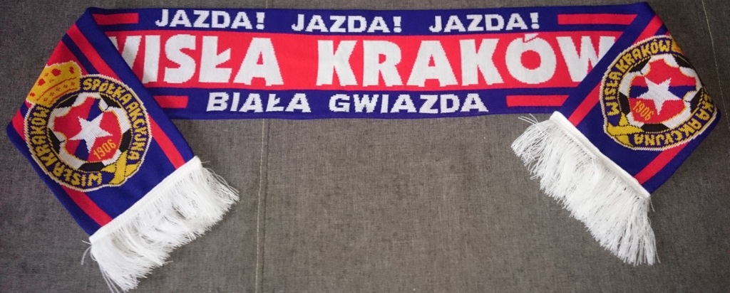 Szalik WISŁA KRAKÓW JAZDA JAZDA BIAŁA GWIAZDA