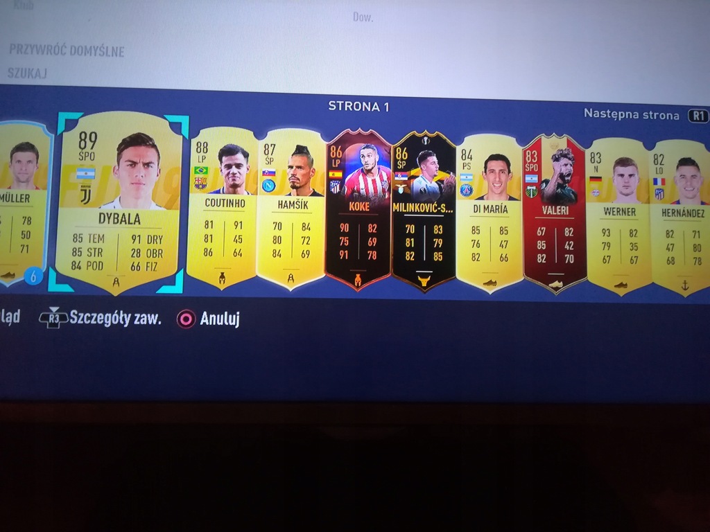 Konto fifa 19 PS4 FUT Dybala Coutinho rynek web ap