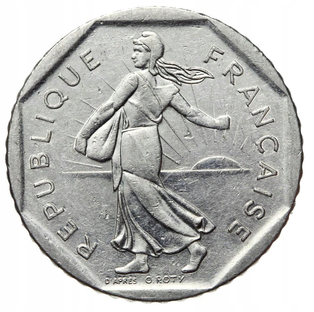Francja - moneta - 2 Franki 1983