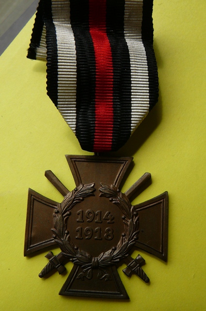 NIEMIECKI KRZYŻ HONORU 1914-1918- SYGNOWANY GD