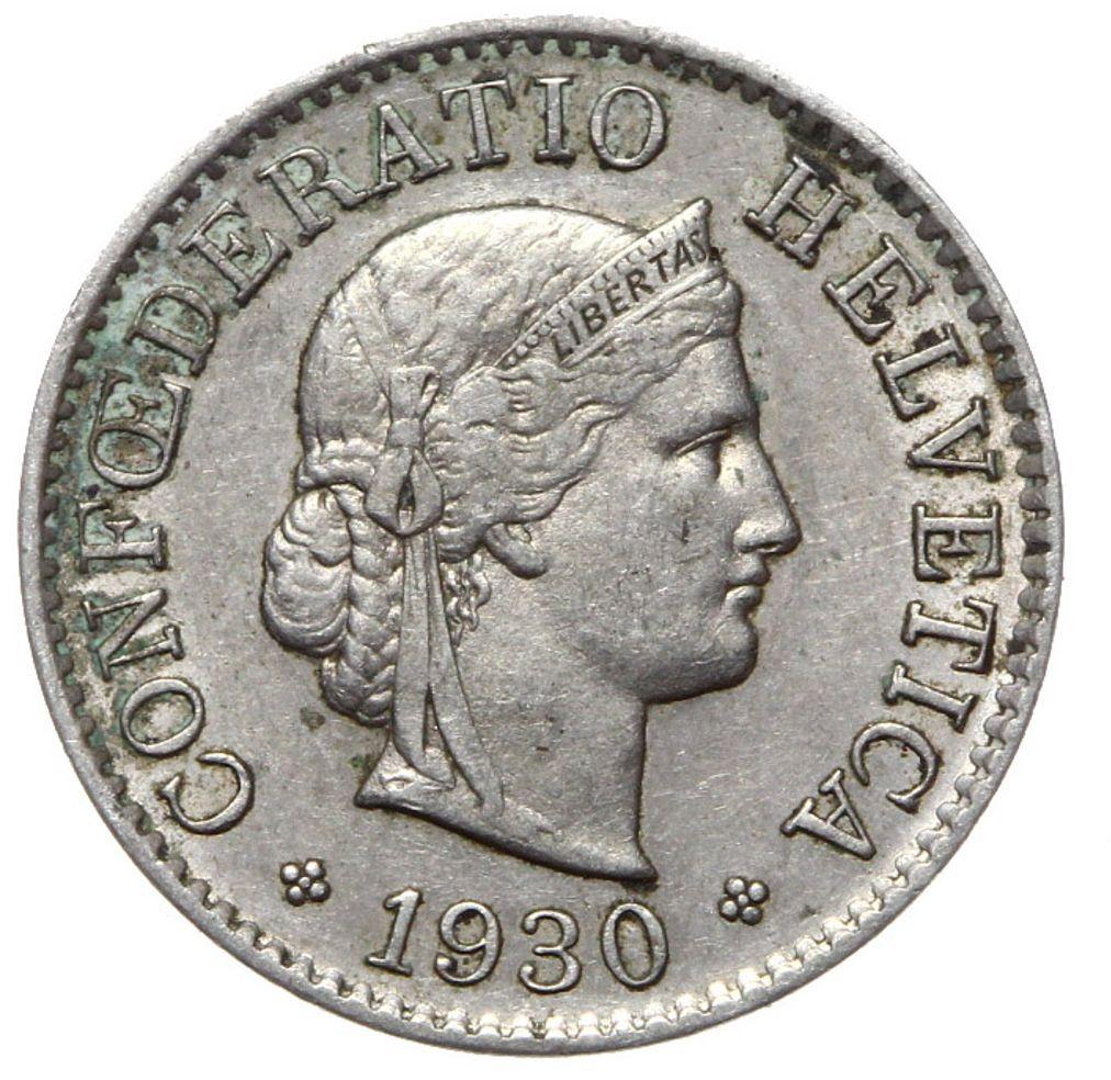 Szwajcaraia - moneta - 5 Rappen 1930 - RZADKA !
