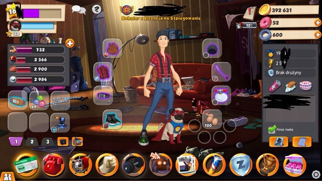 Konto Hero Zero pl 22 160+lvl