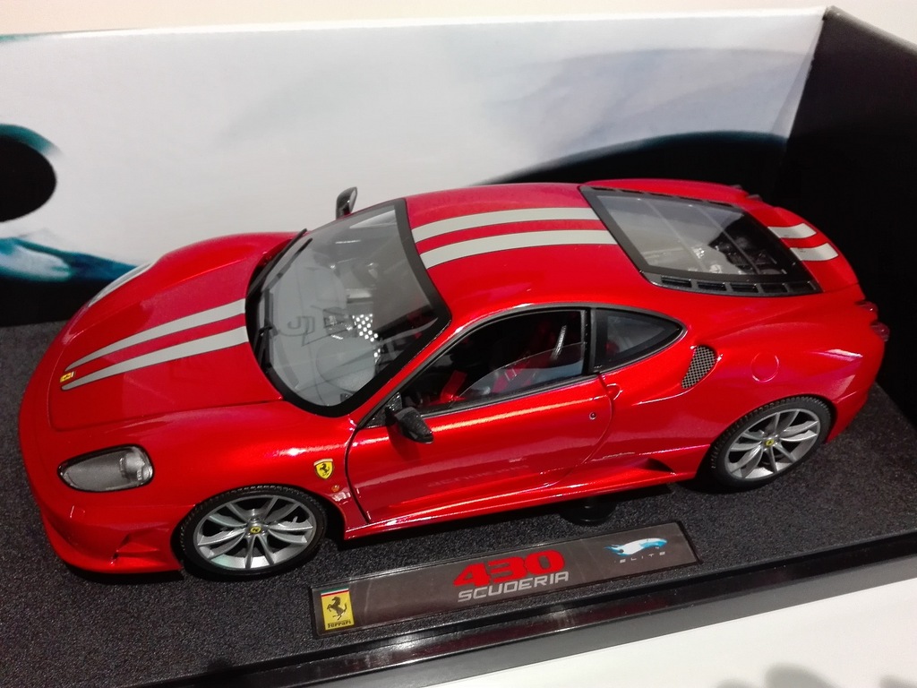 カスタム品 1/18 Mattel Elite フェラーリ 430スクーデリア Ferrari 430 Scuderia HotWheels ELITE 1:18 - 7450578021