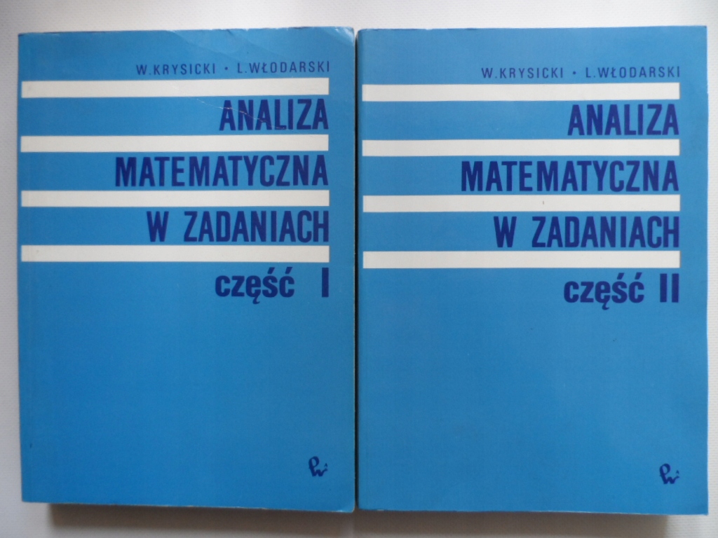 Analiza matematyczna 1-2 Krysicki Włodarski PWN