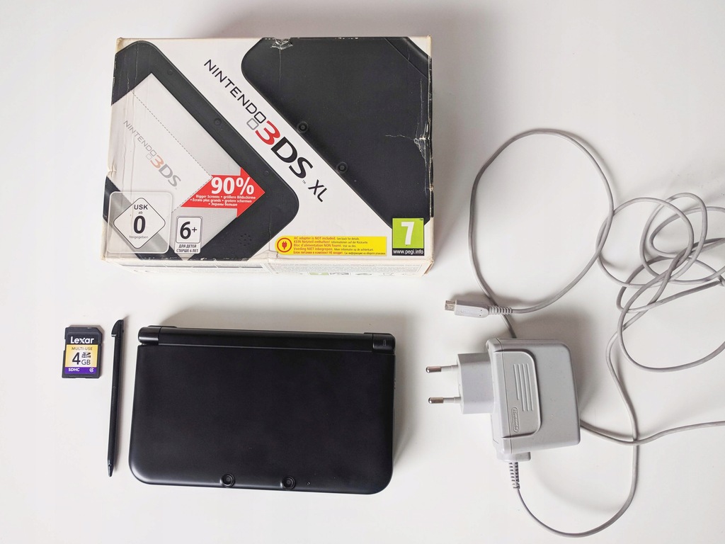 Nintendo 3DS XL - konsola ładowarka pudełko, ideał