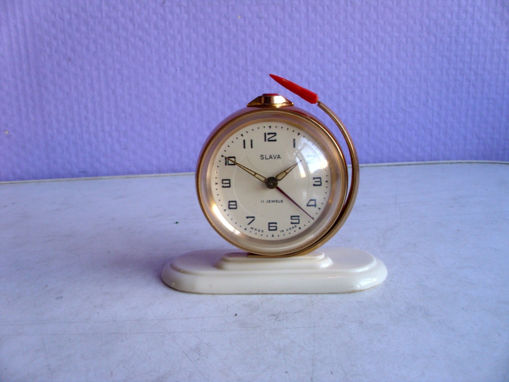 Sputnik 4 - X - 1957r - zegarek budzik Slava CCCP 