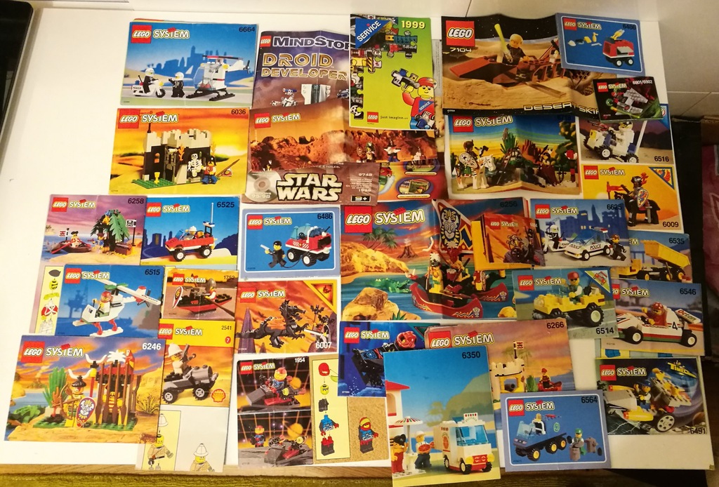 Stare instrukcje Lego Castle, Star Wars, City inne