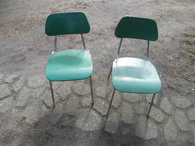 Przemysłowe loftowe krzesła PRL Tanio