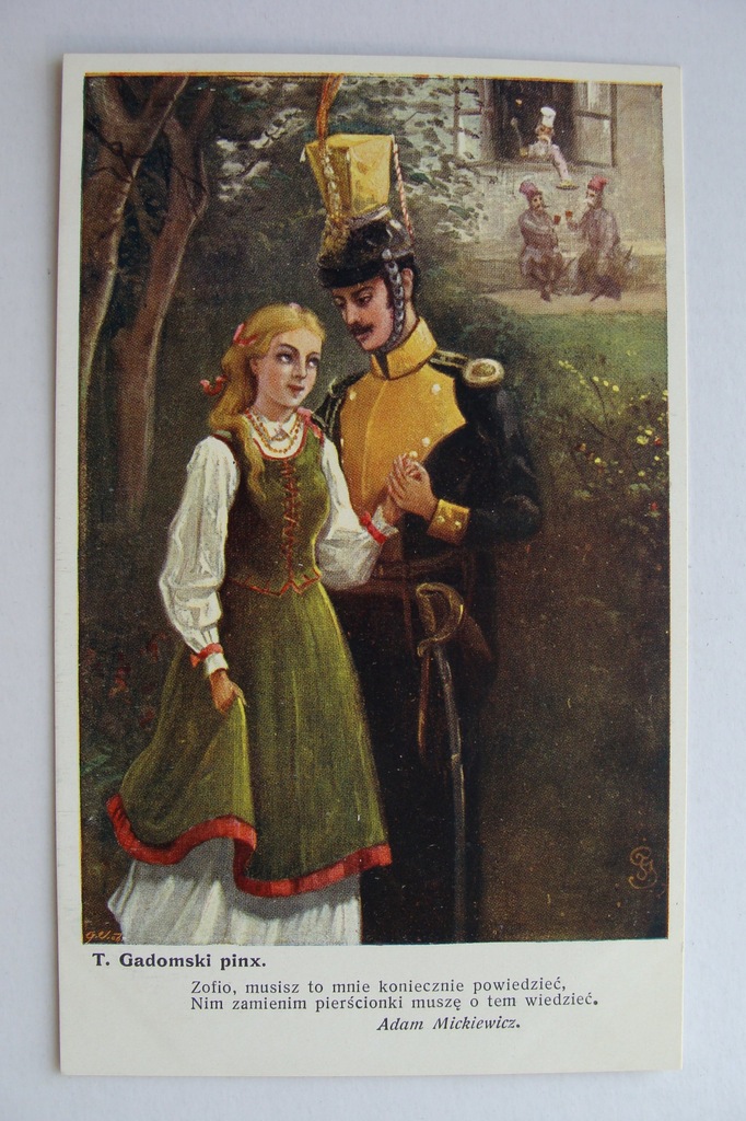 TADEUSZ GADOMSKI ADAM MICKIEWICZ ZOSIA PAN TADEUSZ