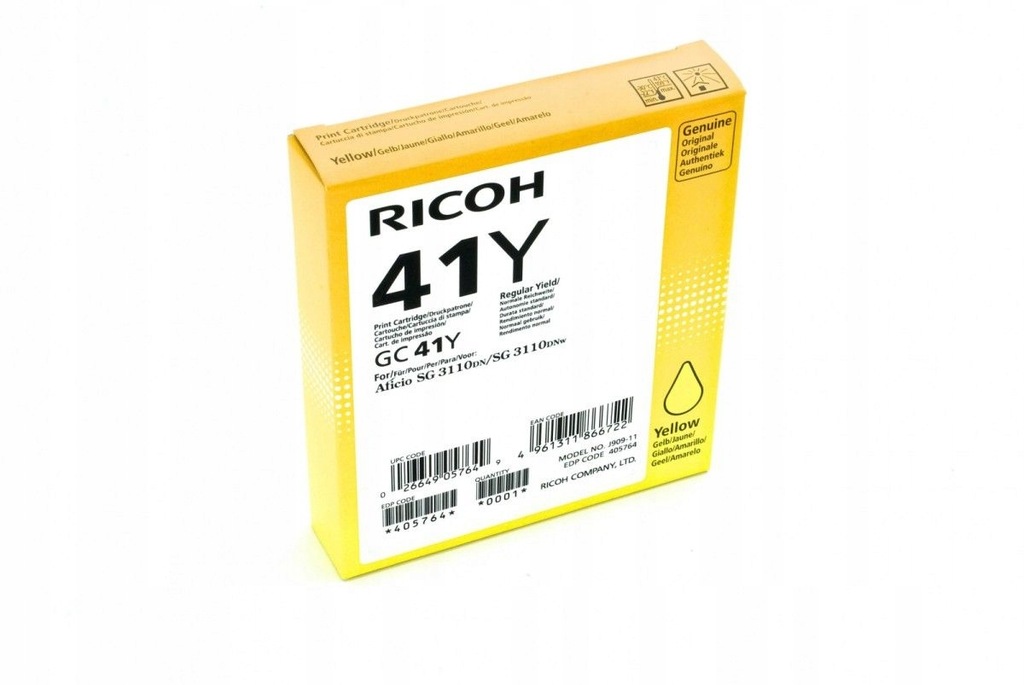 RICOH Print Cartridge GC 41Y