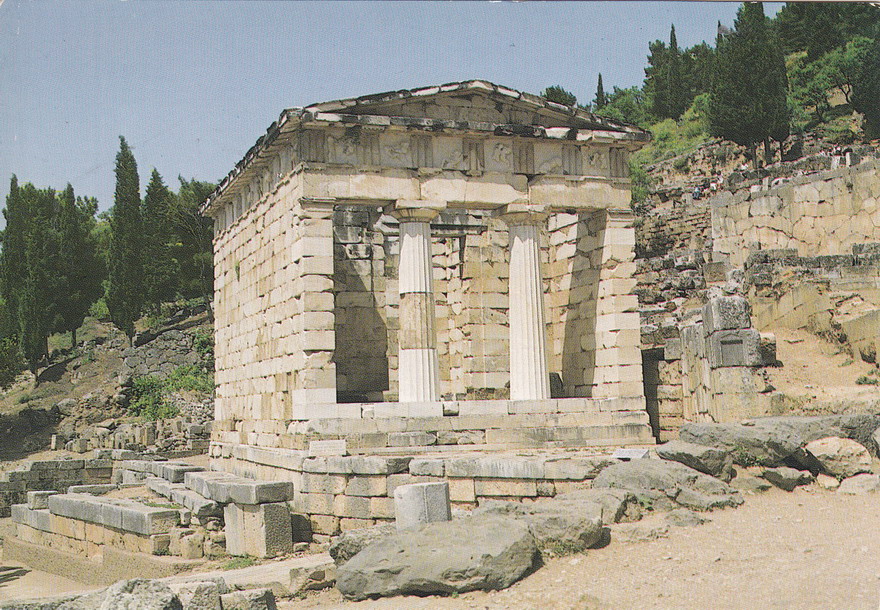 GRECJA - DELFY - SKARBIEC ATEŃCZYKÓW - UNESCO