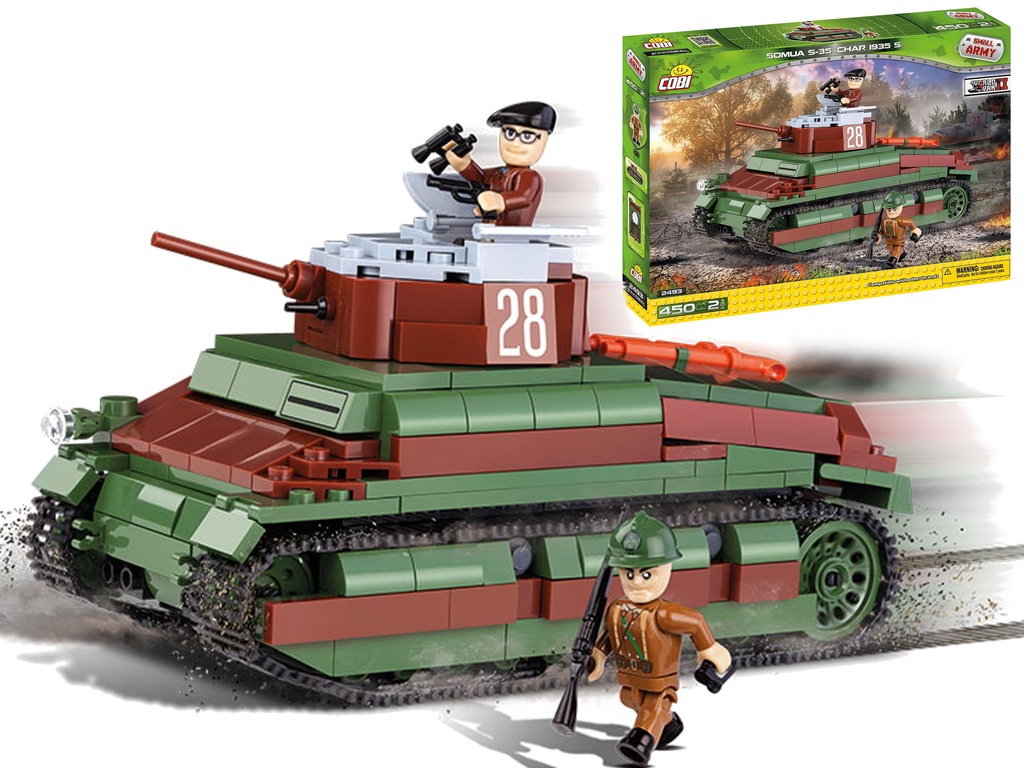 COBI Small Army Klocki CZOŁG SOMUA S-35 2493 - 7193534780 - oficjalne ...