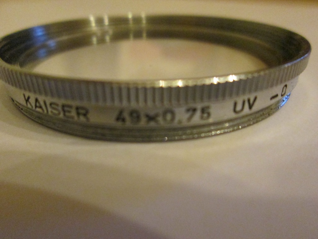 Filtr fotograficzny Kaiser 49x 0,75 UV-0