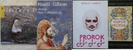 4x Gibran 'Jezus syn człowieczy' Prorok Szaleniec