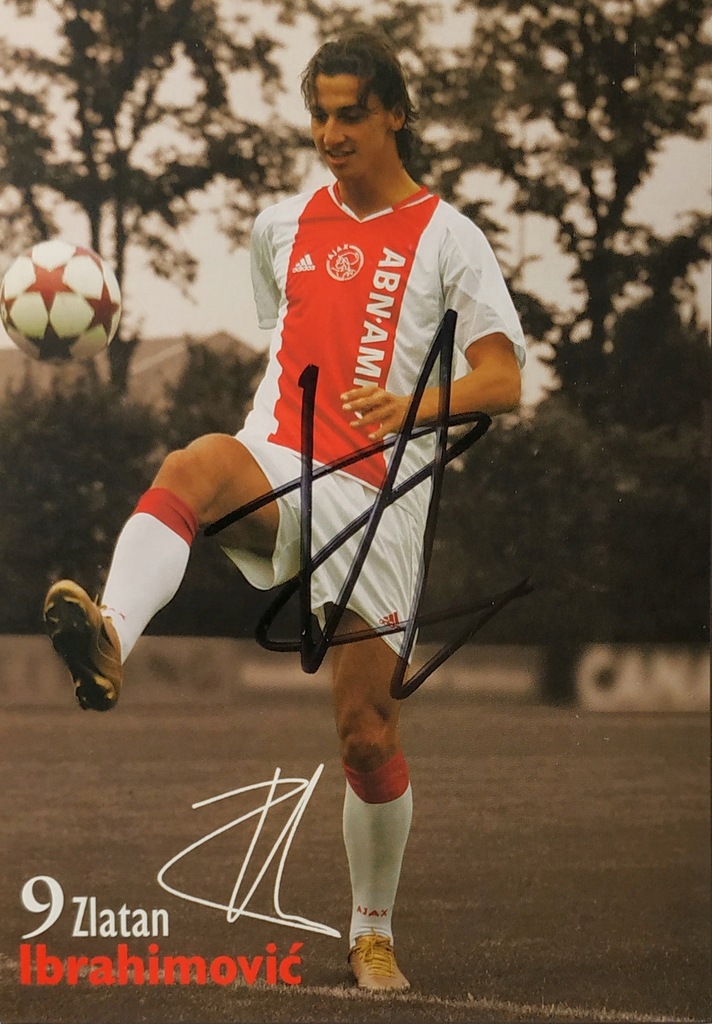 Zlatan Ibrahimovic, Ajax Amsterdam autograf