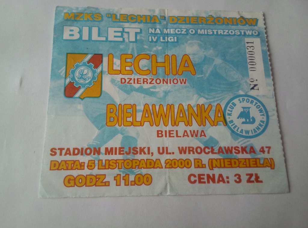 LECHIA DZIERŻONIÓW - BIELAWIANKA BIELAWA 5-11-2000