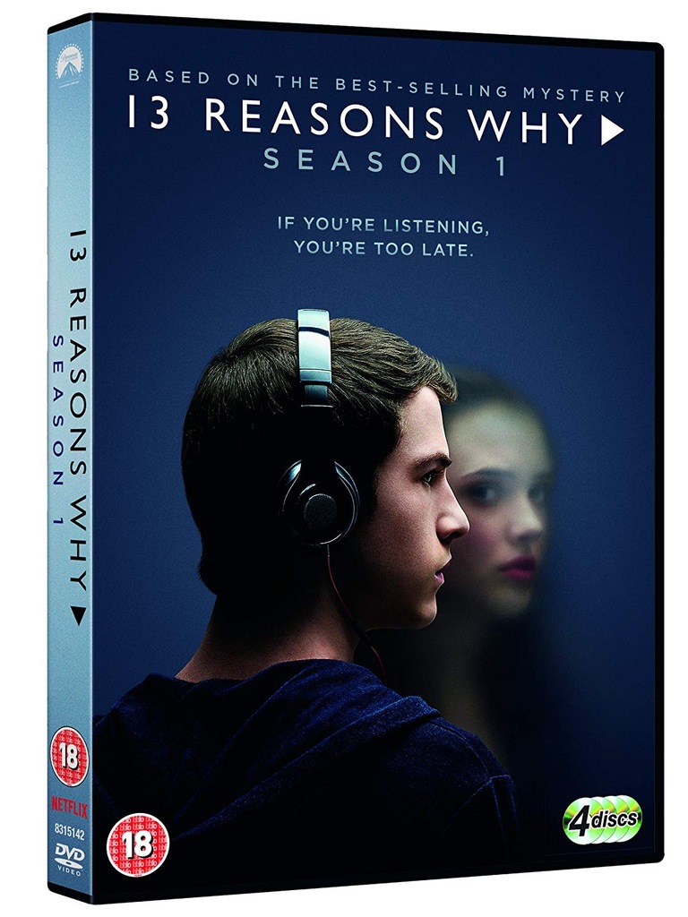 13 REASONS WHY (TRZYNAŚCIE POWODÓW) 4 DVD (SEZON 1