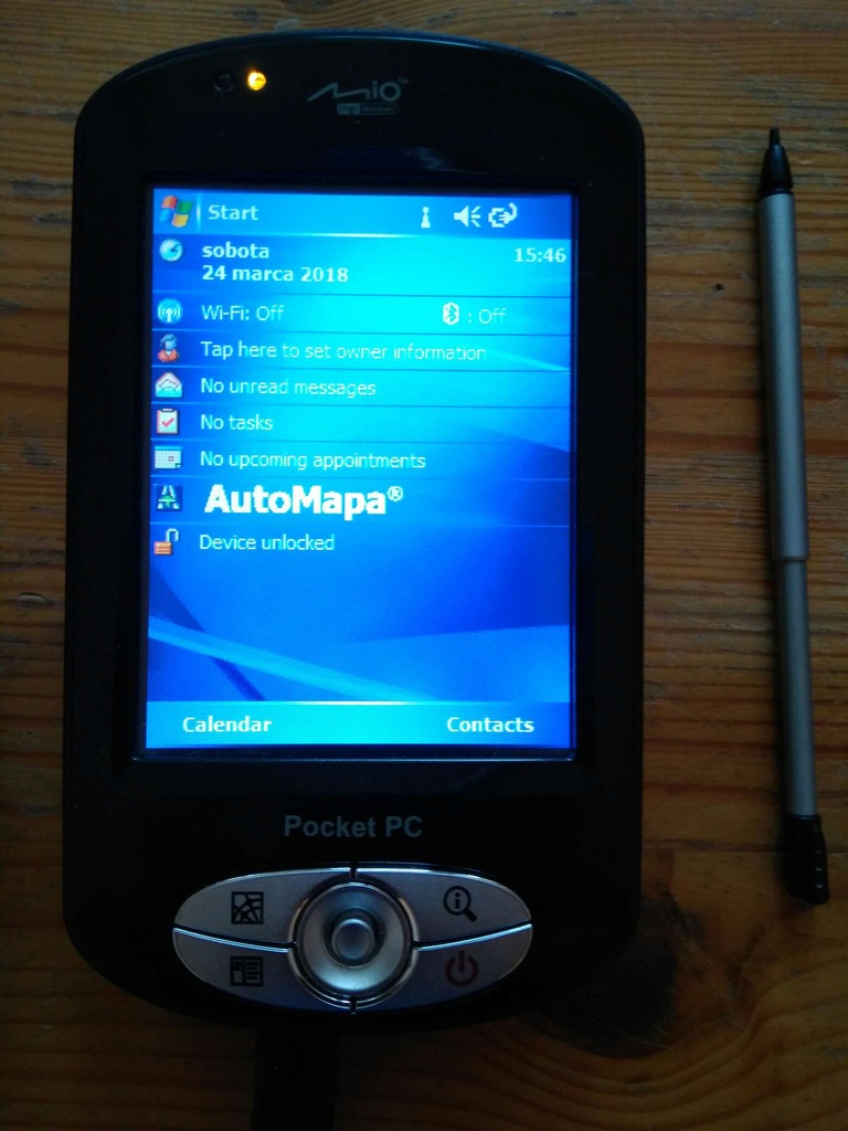 Palmtop Mio P550 GPS, karta 4 GB, dodatki