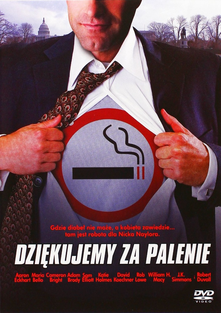 DZIĘKUJEMY ZA PALENIE (Thank You For Smoking) DVD