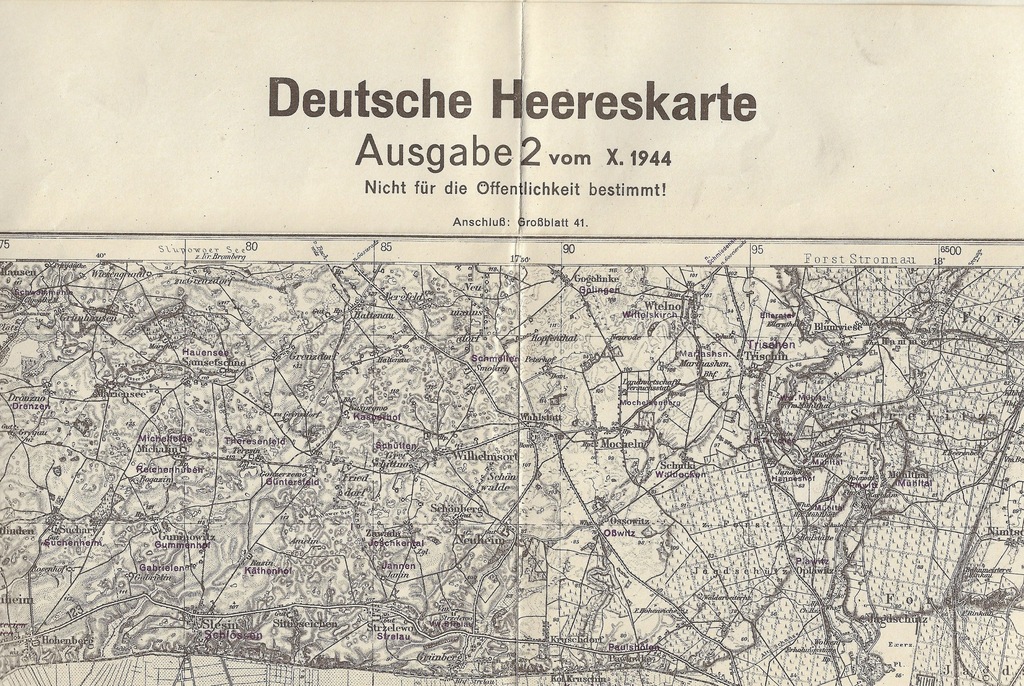 Bromberg Hohensalza Stara Mapa Bydgoszcz Inowrocła