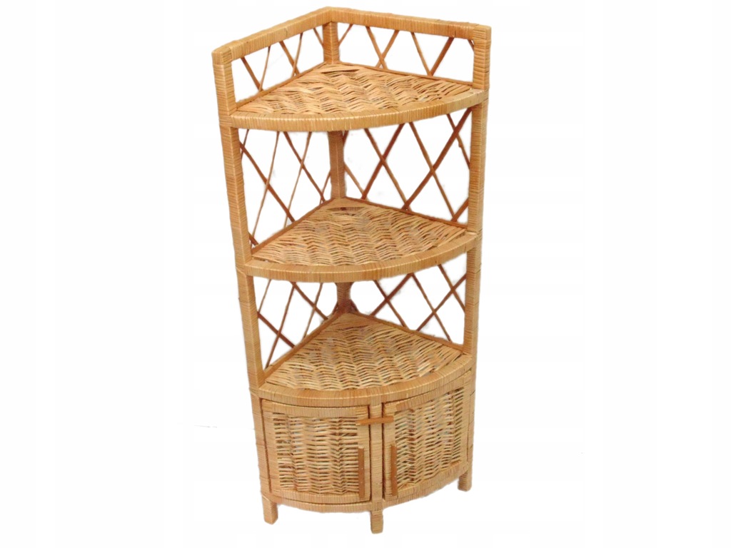 SZAFKA WIKLINOWA - NAROŻNA ETAŻERKA, PÓŁKA, 100 cm