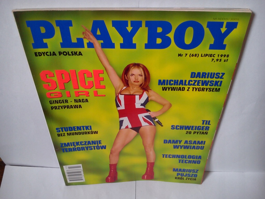 PLAYBOY 7(68)'98 GERI HALLIWELL SPICE GIRLS NAGO !