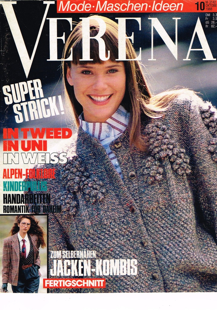 Verena 10 / 1988 burda robótki hafty