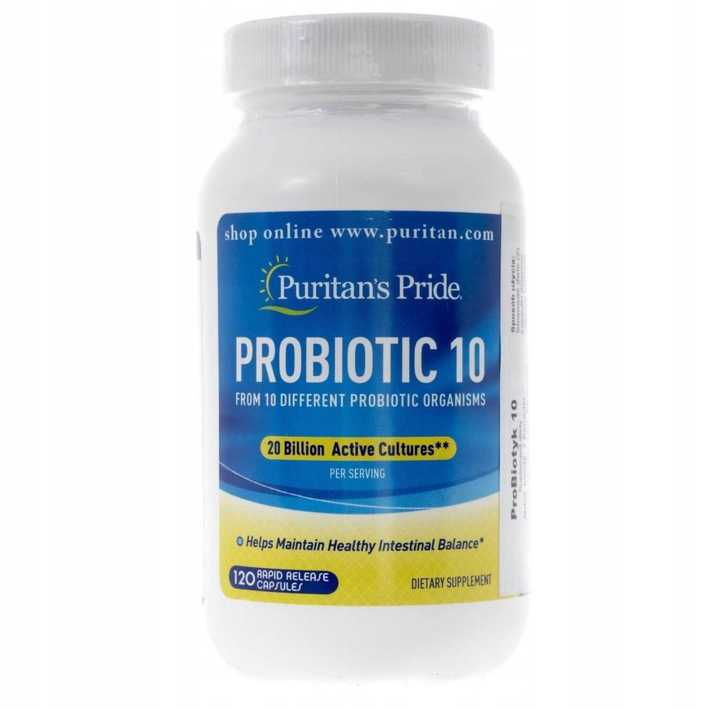 Puritan's Pride ProBiotyk 20mld 120 HASHIMOTO USA