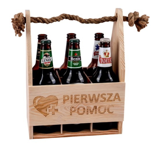 Skrzynka Nosidło nosidełko PIWO GRAWER na Święta