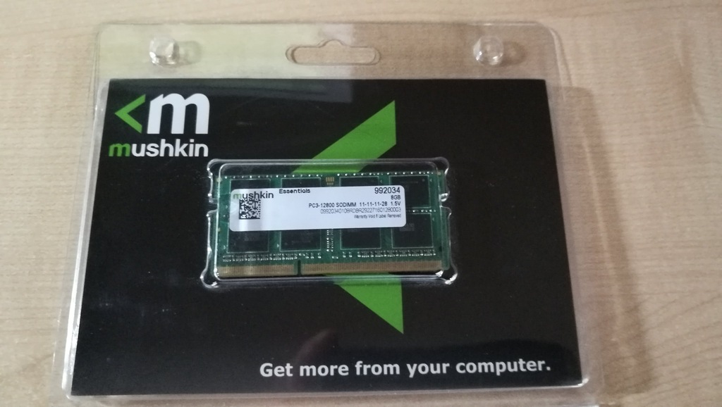 RAM MUSHKIN PC3 - 12800SODIMM 8GB