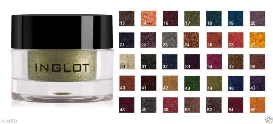 INGLOT pigment, cień sypki AMC 22 fiolet brokat