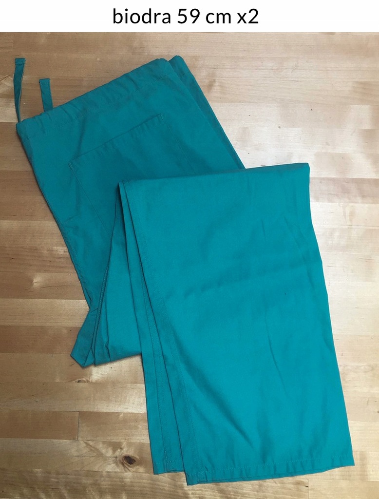 Turkus spodnie medyczne SBScrubs 59 cm x2 morskie