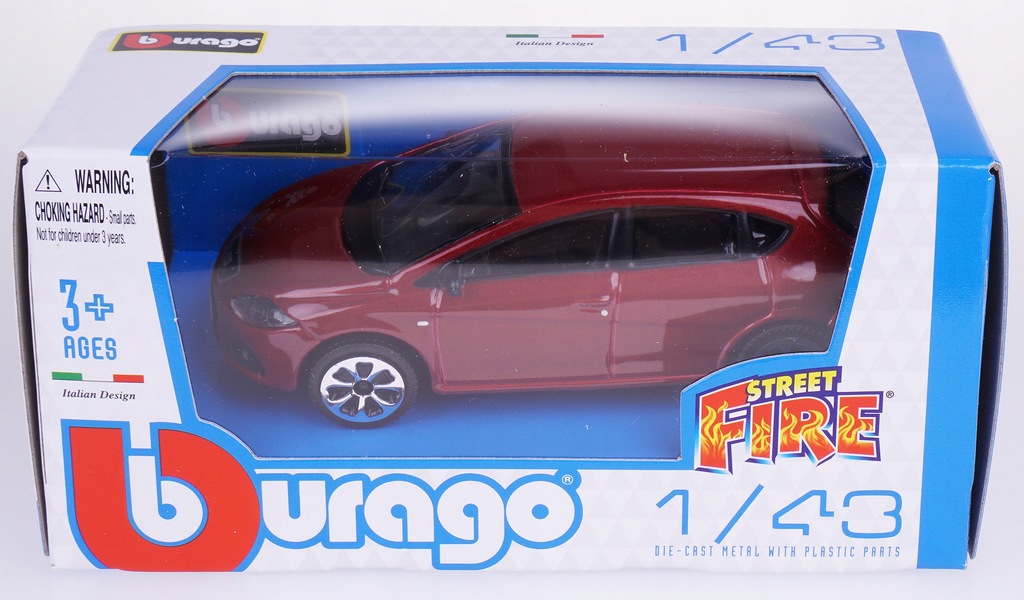SEAT LEON CUPRA MODEL METALOWY BBURAGO 1:43 !!