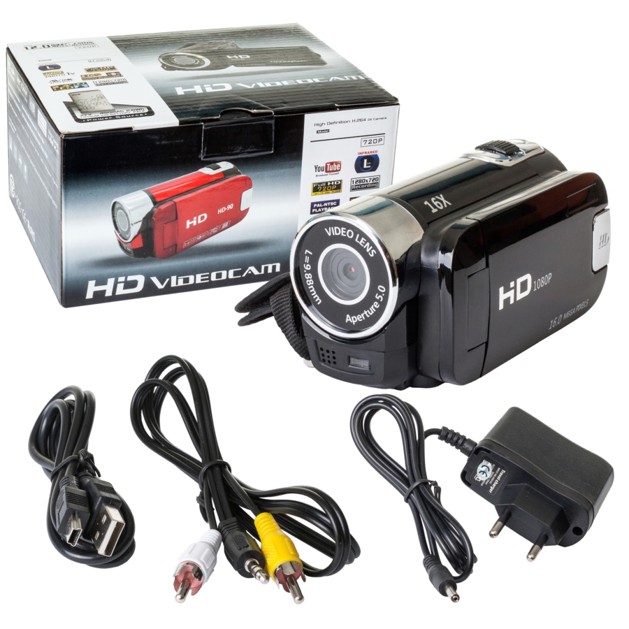 KAMERA CYFROWA DVC HD APARAT16px 4ZOOM KARTAdo32GB 6834607001