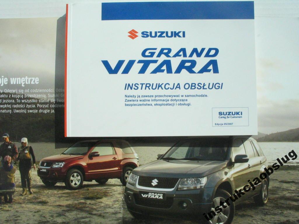 SUZUKI GRAND VITARA II 0508 Polska instrukcja ORG