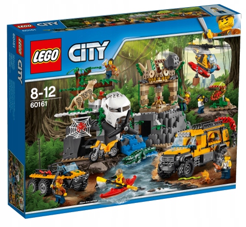 LEGO CITY JUNGLE 60161 BAZA W DZUNGLI