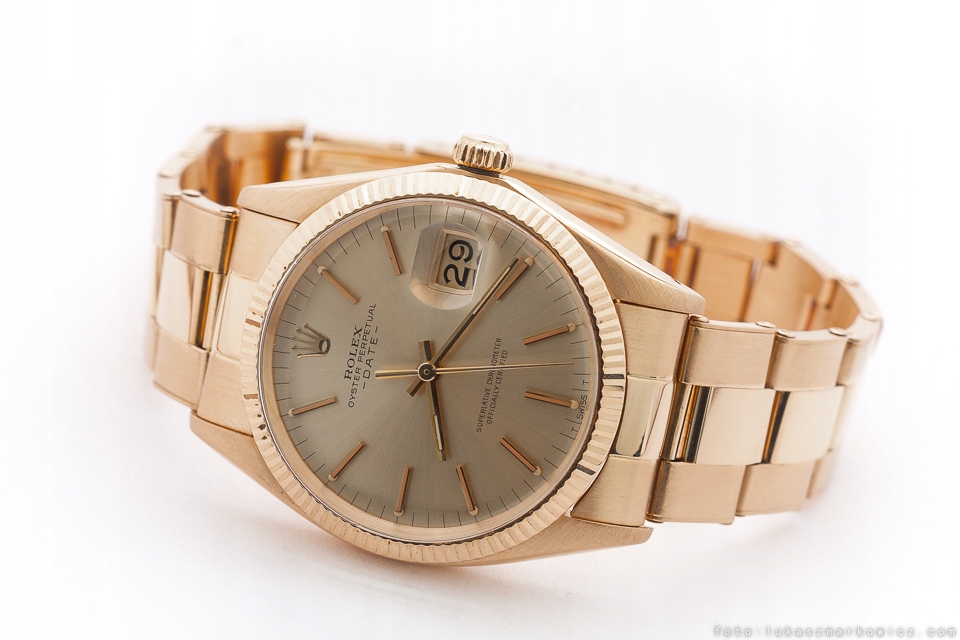 ROLEX OYSTER PERPETUAL DATE 18K GOLD 1503 / BOX
