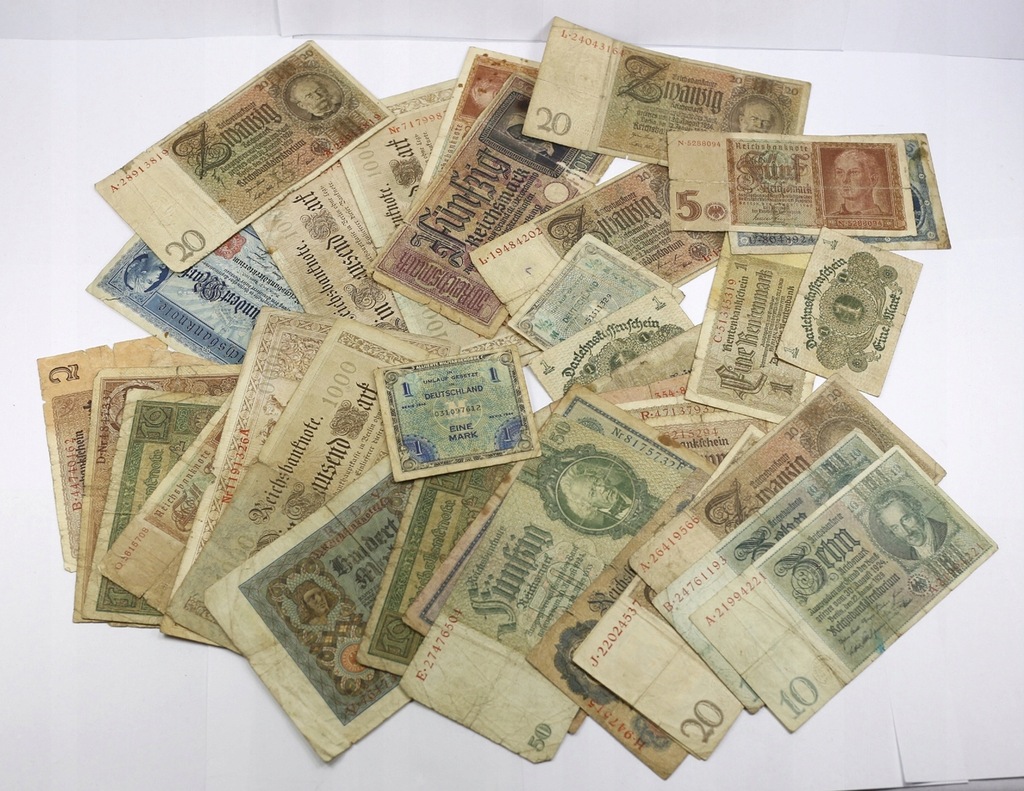 Stare banknoty Marki niemieckie DUŻY zestaw TANIO!