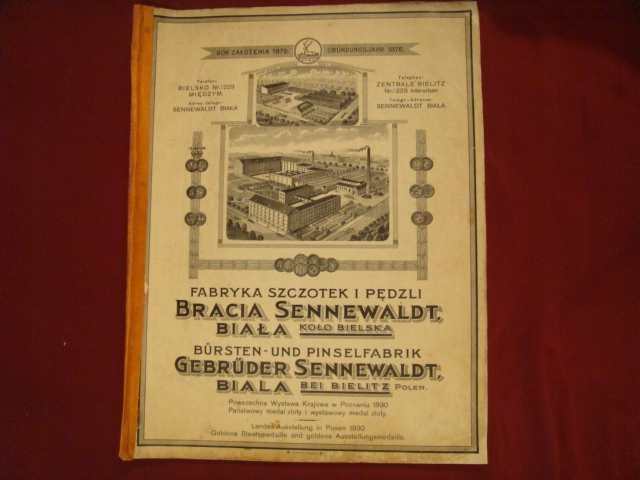 Katalog - FABRYKA Pędzli - Bielsko Biała 1930 r.