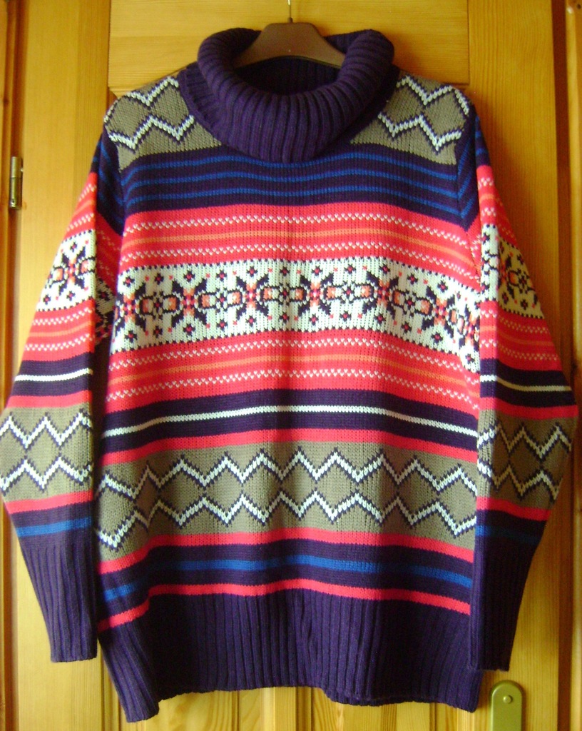 sweter GOLF BPC 48/50 NORWESKI świetny modny XL