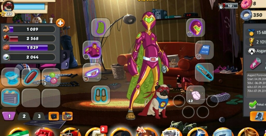 konto hero zero 123lvl z drużyną pl22