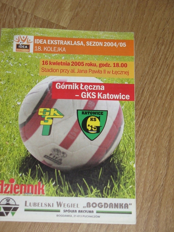 GKS GÓRNIK ŁĘCZNA - GKS KATOWICE program z 2005